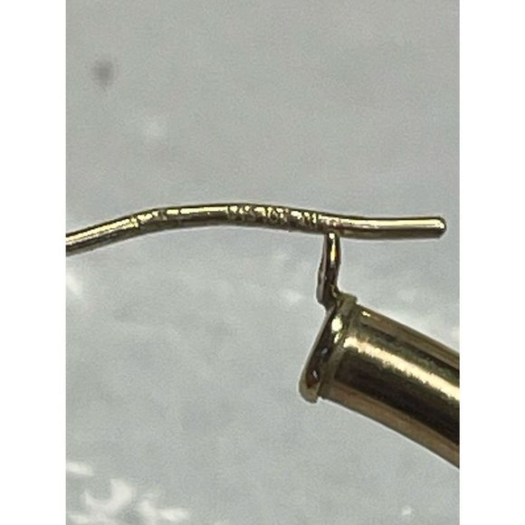 925 silver 10k gold fill giant tri-tone hoop earrings - Picture 3 of 9